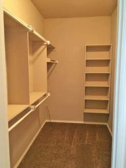 A view of the closet