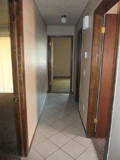 A double door in a room